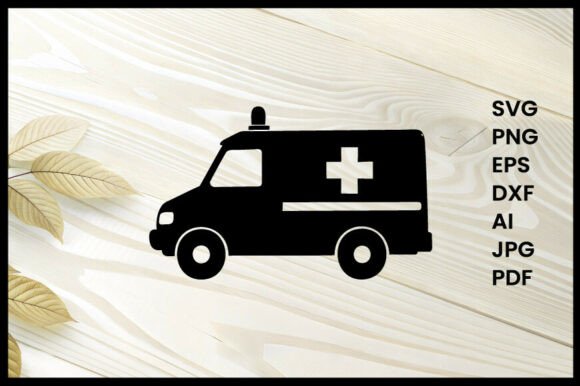 Ambulance Silhouette Illustration