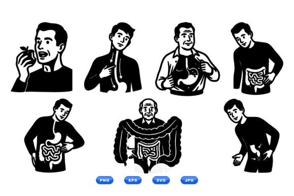 Digestive System Vector Icons