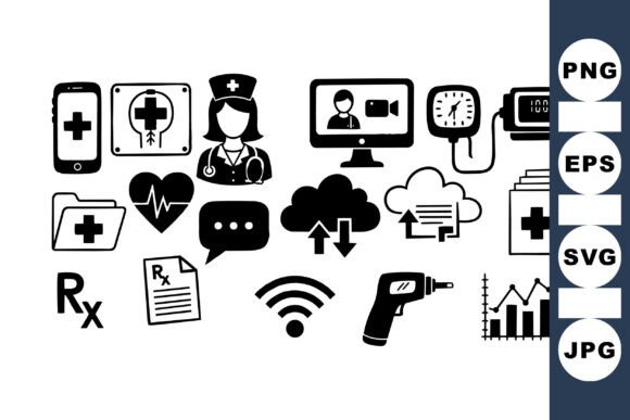 Medical Icon Clipart Bundle