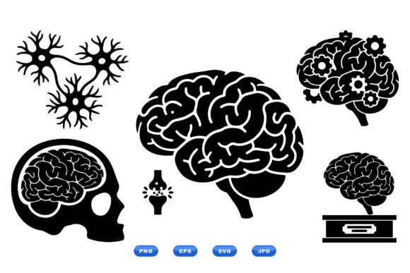 Neural Brain Illustration Pack